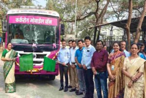 नाशिक जिल्ह्यात कर्करोग डायग्नॉन्स्टिक व्हॅनव्दारे नागरिकांची स्क्रिनिंग